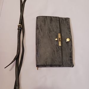 Gray Crossbody Clutch